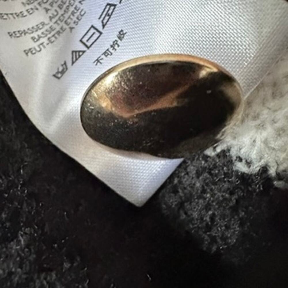 Anthropologie Maeve Sweater Vest Womens XL Black Striped Gold Button Preppy - Picture 8 of 12